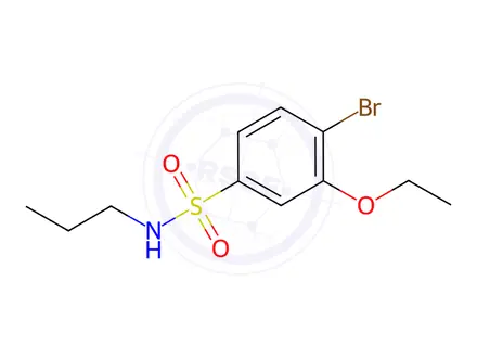 Chemical structure of 4-Bromo-3-ethoxy-N-propylbenzenesulfonamide