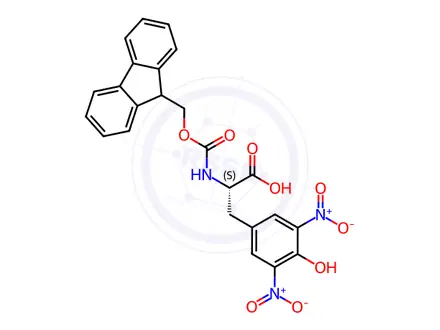 Chemical structure of Fmoc-3,5-dinitro-Tyr-OH