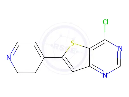 Chemical structure of 4-Chloro-6-(pyridin-4-yl)thieno[3,2-d]pyrimidine