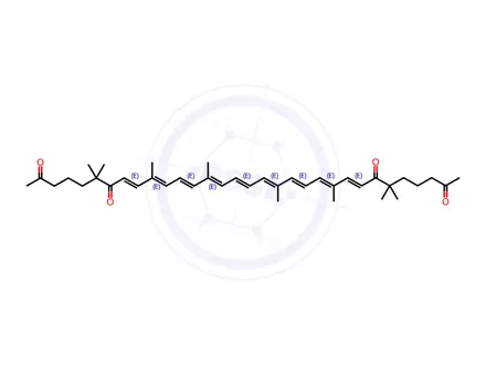 Chemical structure of β-Carotenone