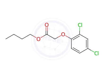Chemical structure of 2,4-D-1-butyl ester