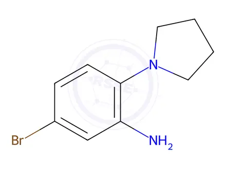 Chemical structure of 5-Bromo-2-(pyrrolidin-1-yl)aniline