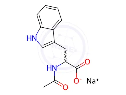 Chemical structure of Sodium acetyltryptophanate