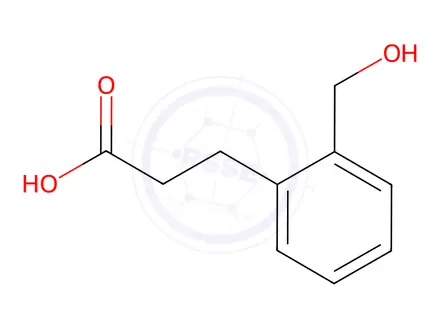 Chemical structure of (2-(Hydroxymethyl)phenyl)propanoic acid