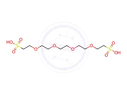 Chemical structure of 3,6,9,12-Tetraoxatetradecane-1,14-disulfonic acid