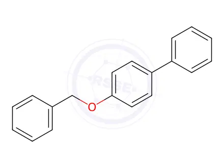 Chemical structure of 4-Benzyloxy-biphenyl