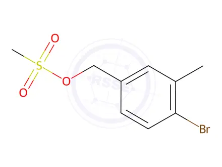 Chemical structure of 4-Bromo-3-methylbenzyl methanesulfonate