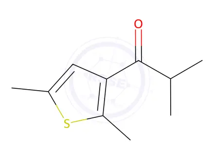 Chemical structure of 1-(2,5-dimethylthiophen-3-yl)-2-methylpropan-1-one