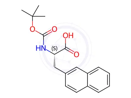 Chemical structure of Boc-2-Nal-OH