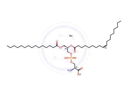 Chemical structure of 15:0-18:1 PS
