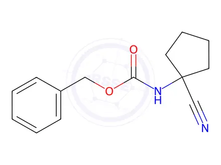 Chemical structure of Benzyl N-(1-Cyanocyclopentyl)carbamate
