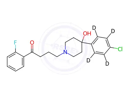 Chemical structure of 4-Defluoro-2-fluoro Haloperidol-d4