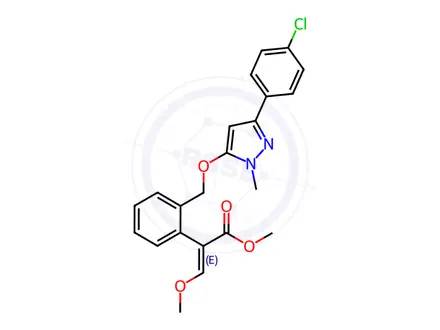 Chemical structure of Pyraoxystrobin