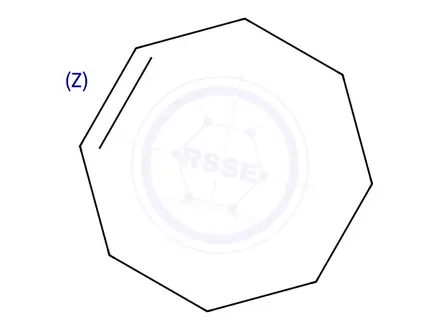 Chemical structure of Cyclooctene