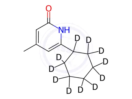 Chemical structure of N-Deshydroxy Ciclopirox-d11