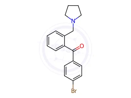 Chemical structure of (4-Bromophenyl)(2-(pyrrolidin-1-ylmethyl)phenyl)methanone