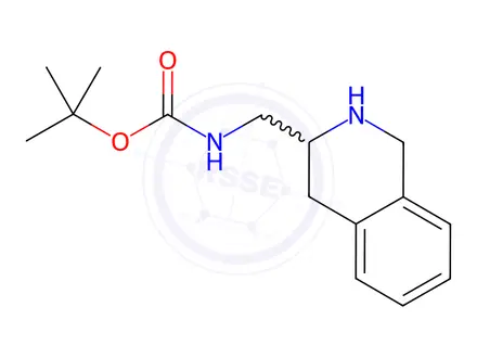 Chemical structure of 3-Boc-Aminomethyl-1,2,3,4-Tetrahydro-Isoquinoline