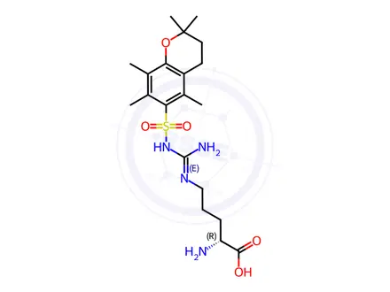 Chemical structure of H-D-Arg(Pmc)-OH