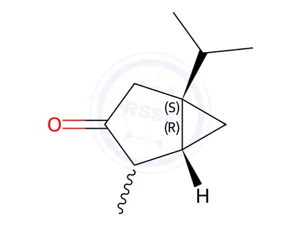 Chemical structure of α,β-Thujone