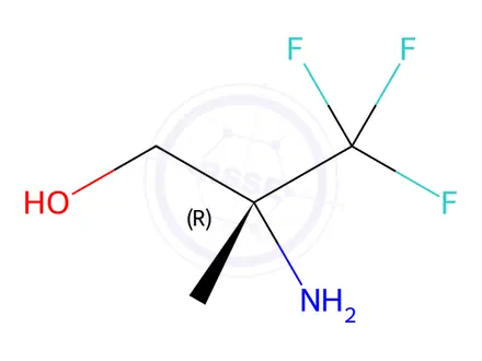 Chemical structure of (R)-2-Amino-3,3,3-trifluoro-2-methylpropan-1-ol hydrochloride
