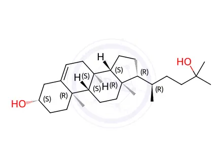 Chemical structure of 26,27-Dinorergost-5-ene-3β,24-diol