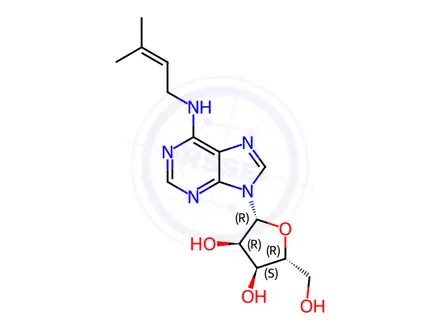 Chemical structure of N6-Isopentenyladenosine