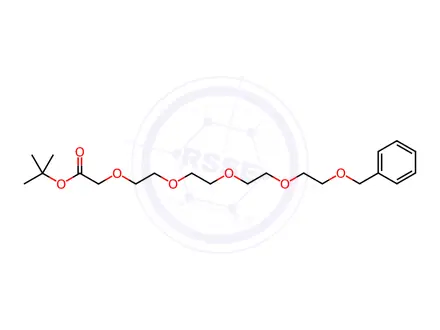 Chemical structure of tert-butyl 1-phenyl-2,5,8,11,14-pentaoxahexadecan-16-oate