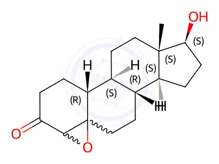 Chemical structure of 4,5-Epoxy-19-nortestosterone
