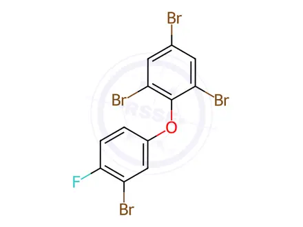 Chemical structure of 4’-Fluoro-2,3’,4,6-tetrabromodiphenyl ether