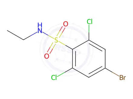 Chemical structure of 4-Bromo-2,6-dichloro-n-ethylbenzenesulfonamide