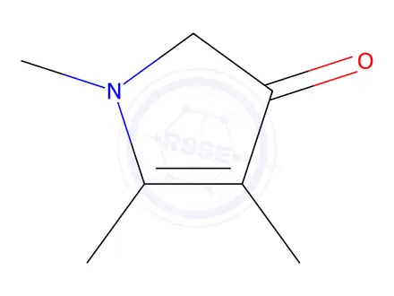 Chemical structure of 3H-Pyrrol-3-one,1,2-dihydro-1,4,5-trimethyl-(9CI)