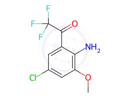 Chemical structure of 4-Chloro-2-trifluoroacetyl-6-methoxyaniline