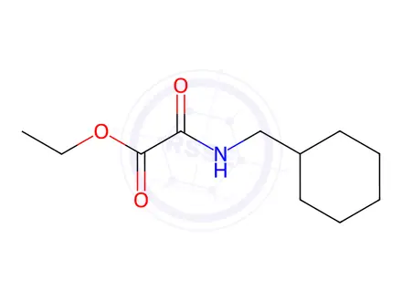 Chemical structure of Acetic acid, 2-[(cyclohexylmethyl)amino]-2-oxo-, ethyl ester