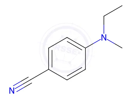 Chemical structure of Benzonitrile, 4-(ethylmethylamino)-