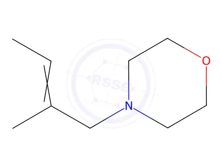 Chemical structure of Morpholine, 4-(2-methyl-2-butenyl)-(9CI)