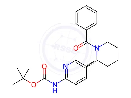 Chemical structure of tert-Butyl (5-(1-benzoylpiperidin-2-yl)pyridin-2-yl)carbamate