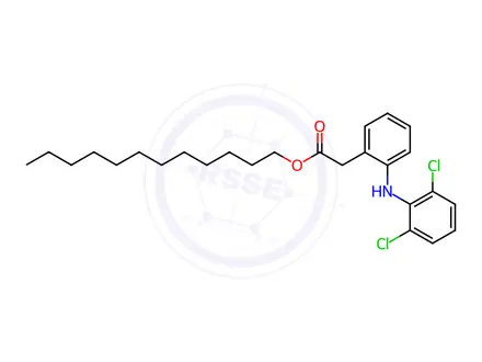 Chemical structure of Diclofenac Dodecyl Ester