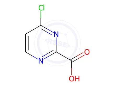 Chemical structure of 4-chloropyrimidine-2-carboxylic acid