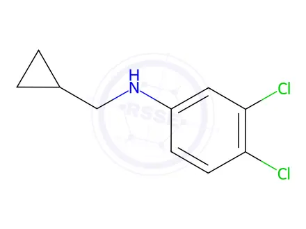 Chemical structure of CYCLOPROPYLMETHYL-(3,4-DICHLORO-PHENYL)-AMINE HYDROCHLORIDE