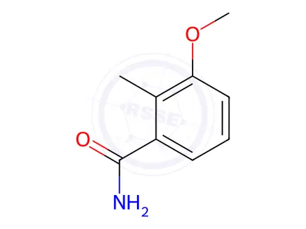 Chemical structure of 3-methoxy-2-methylbenzamide