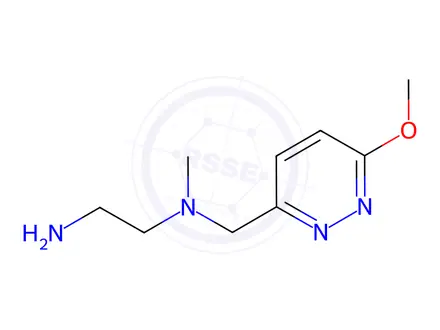Chemical structure of N1-((6-methoxypyridazin-3-yl)methyl)-N1-methylethane-1,2-diamine