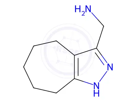 Chemical structure of (1,4,5,6,7,8-hexahydrocyclohepta[c]pyrazol-3-yl)methanamine dihydrochloride
