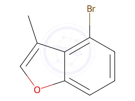Chemical structure of 4-Bromo-3-methylbenzofuran