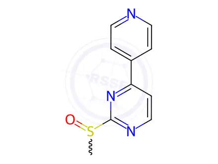 Chemical structure of 2-(Methylsulfinyl)-4-(4-pyridinyl)pyrimidine