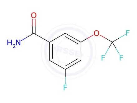Chemical structure of 3-Fluoro-5-(trifluoromethoxy)benzamide
