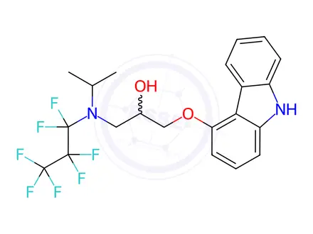 Chemical structure of carazolol FD