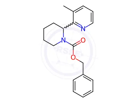 Chemical structure of Benzyl 2-(3-methylpyridin-2-yl)piperidine-1-carboxylate