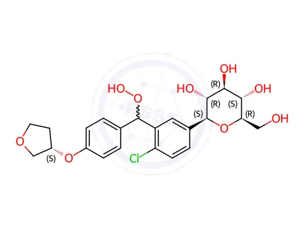 Chemical structure of Empagliflozin Impurity POE