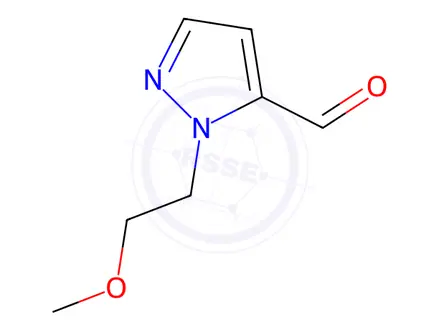 Chemical structure of 1-(2-Methoxyethyl)-1H-pyrazole-5-carbaldehyde