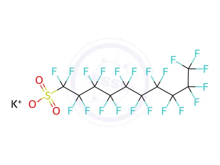 Chemical structure of Potassium Henicosafluorodecanesulphonate